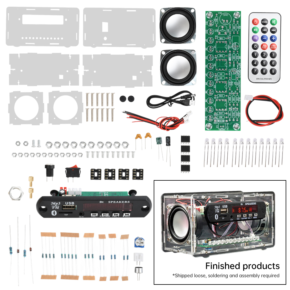 Diy Electronics Kits For Kids - Kit electrónico de Radio JQ-D017BT, Altavoz