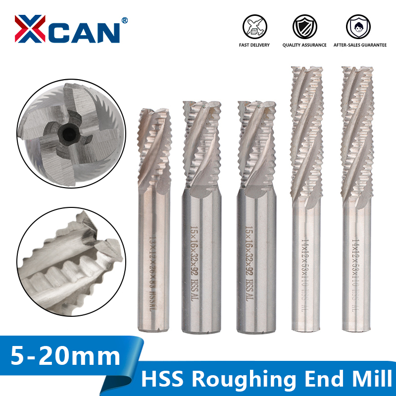 Diy Cnc Router Electronics - XCAN-fresa de desbaste HSS, 4 flauta,