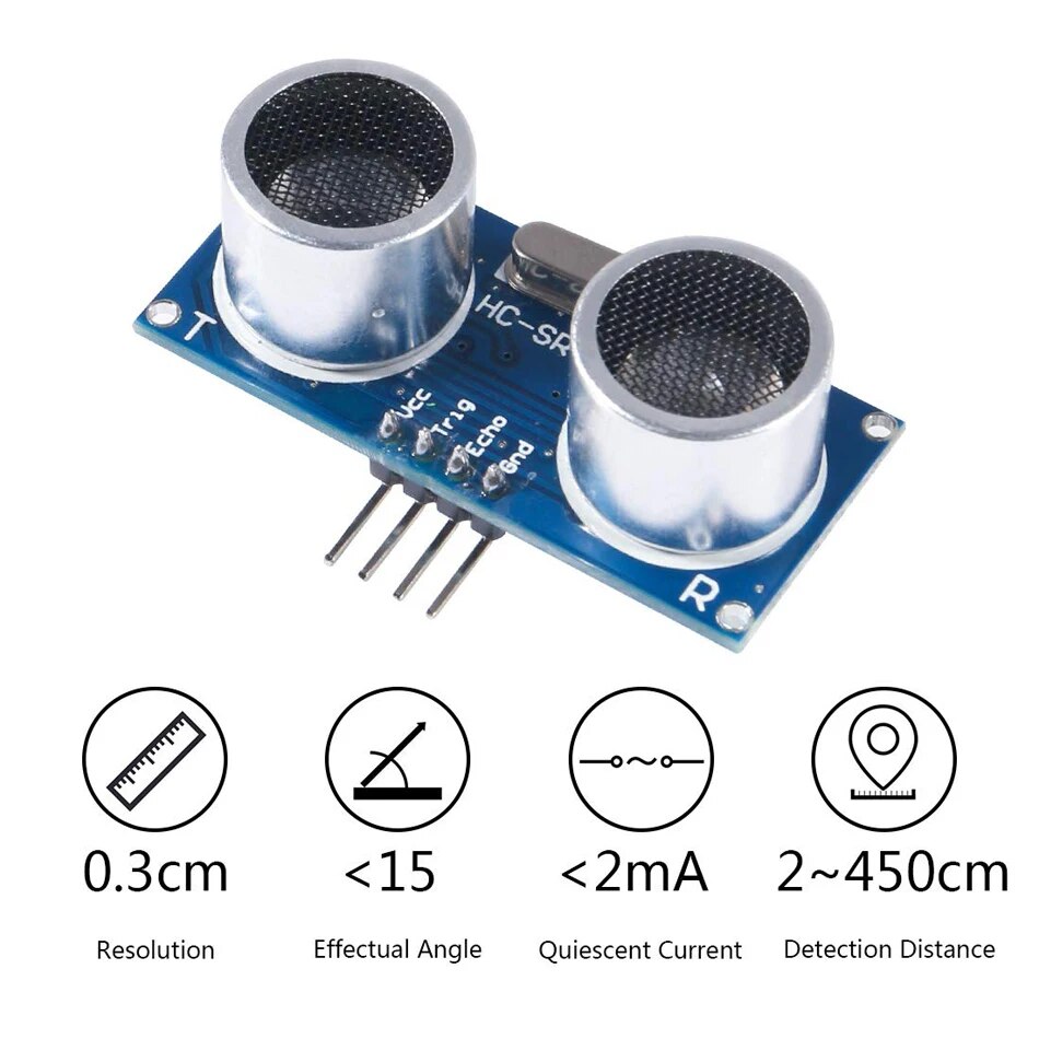 5 módulos ultrasónicos, sensor - Ultrasonic Sensor Hc reseña y precio