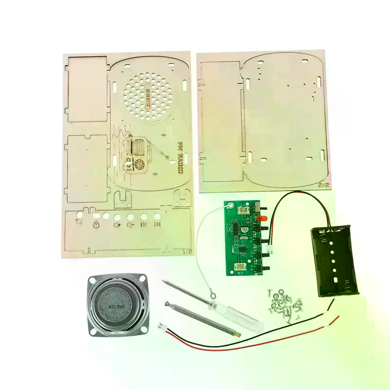 Kit de Radio FM de Madera DIY, - Diy Electronics Projects For Students reseña y precio