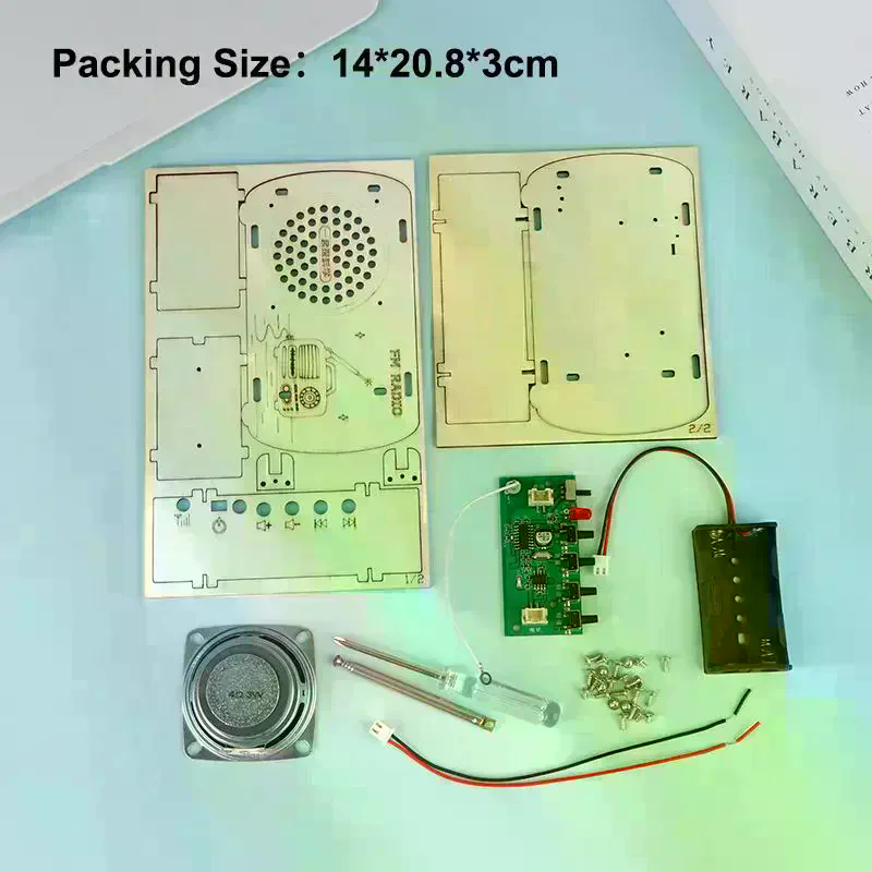 Kit de Radio FM de Madera DIY, - Diy Electronics Projects For Students reseña y precio